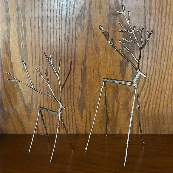 Pottery Barn Silver Stick Reindeer - Picture 2 of 8